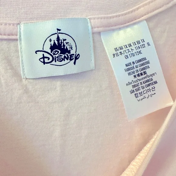 Women’s Disney Jack & Sally Light Pink Short Sleeve T-Shirt - Size 1XL - NWT - Picture 3 of 5